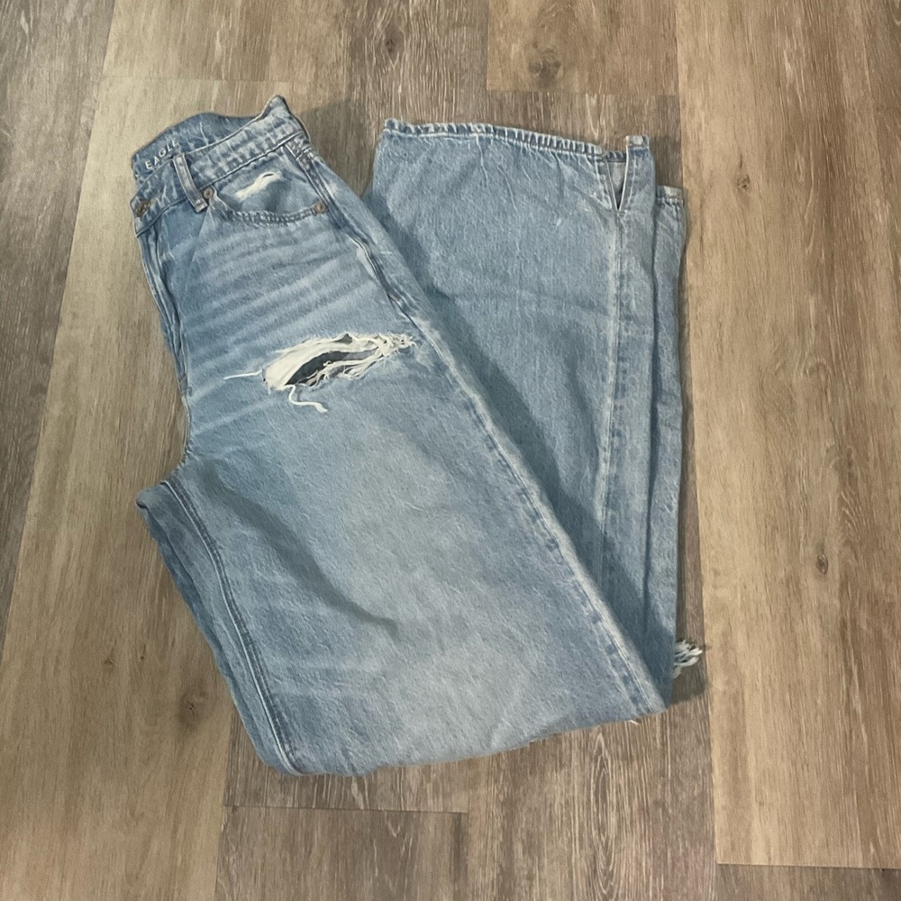 American Eagle Super High Rise Baggy Wide Leg